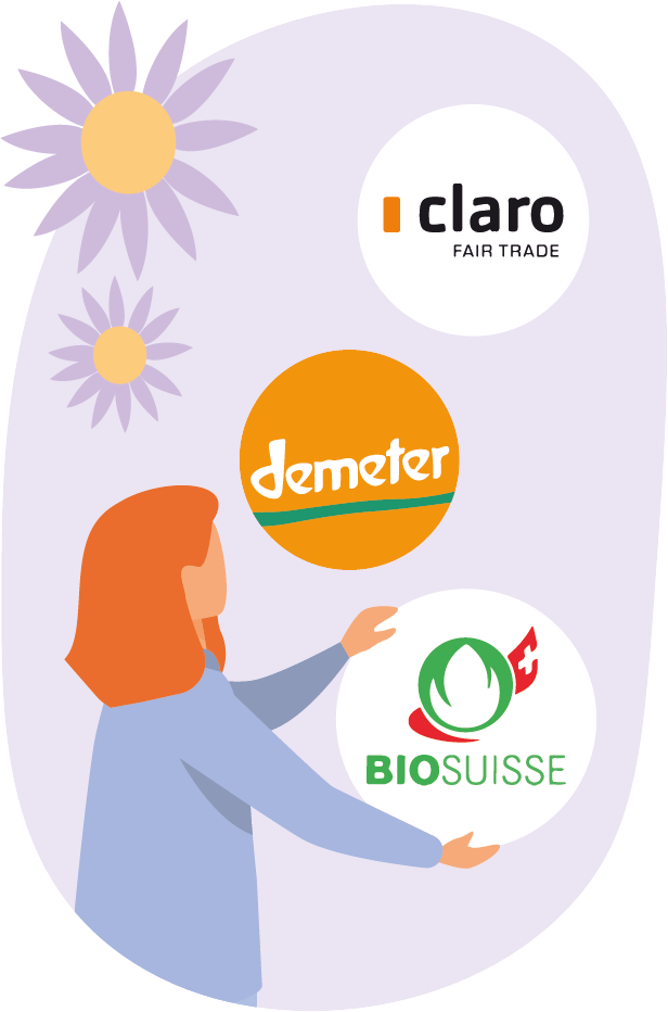 Labels Demeter, Bio Suisse et Claro